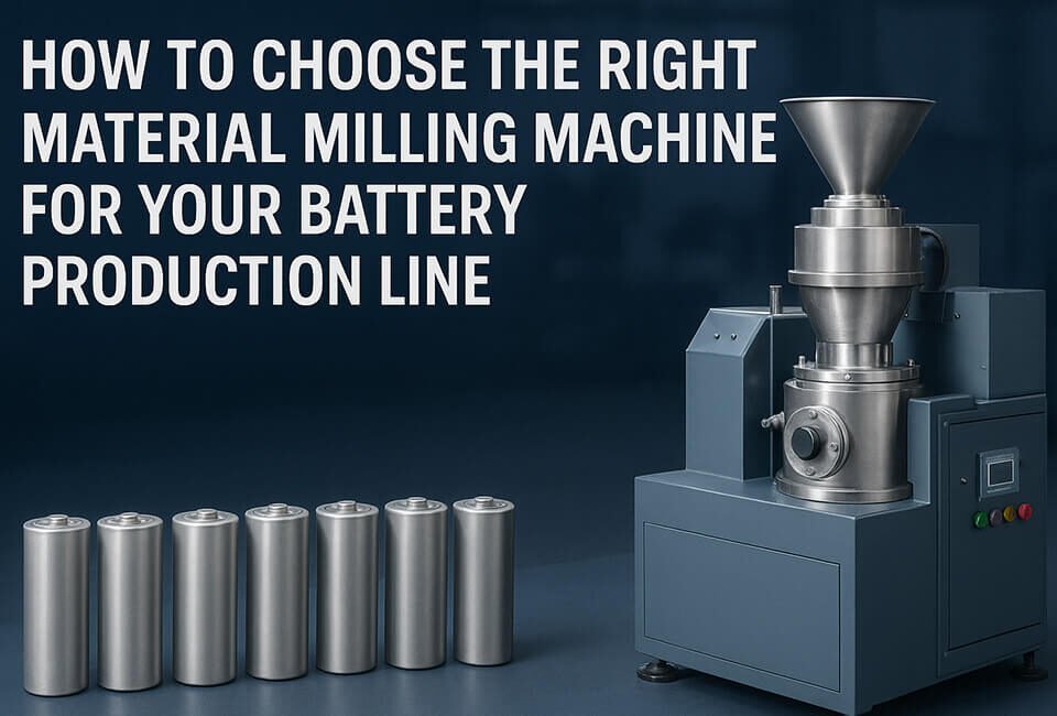 How to Choose the Right Material Milling Machine for Your Battery Production Line