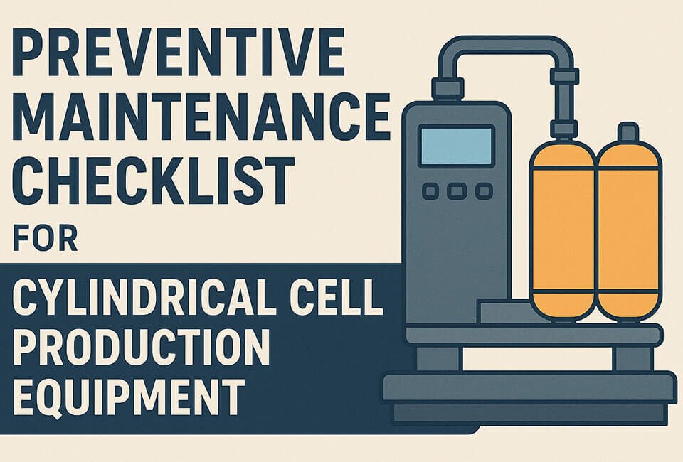 Preventive Maintenance Checklist for Cylindrical Cell Production Equipment